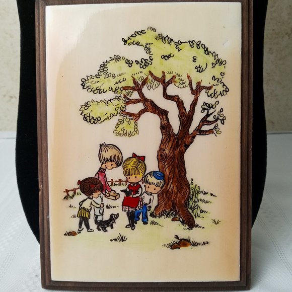 Joan Walsh Anglund 1960 Love Is A Special Way of Feeling Sky Wooden Wall Plaque - Picture 7 of 8